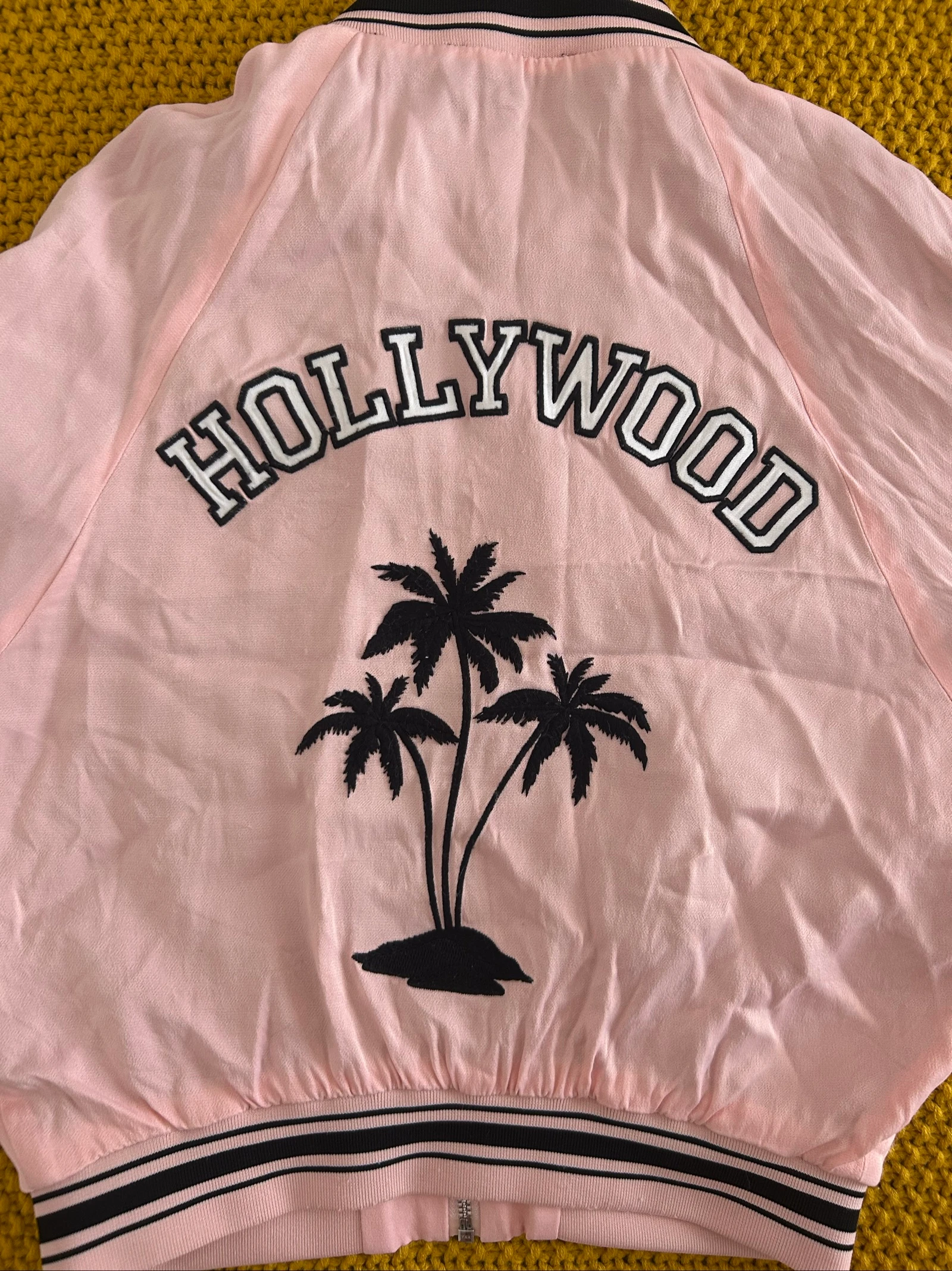 Chaqueta Bomber rosa bordada "Hollywood" – The Kooples Sport – photo 2